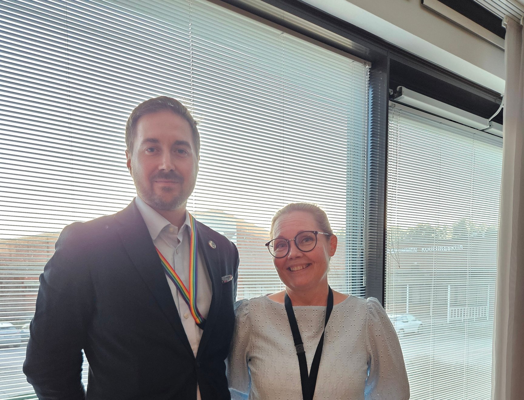 Lauri Lavanti and Miisa Jeremejew, municipal councillors (Greens), Kirkkonummi