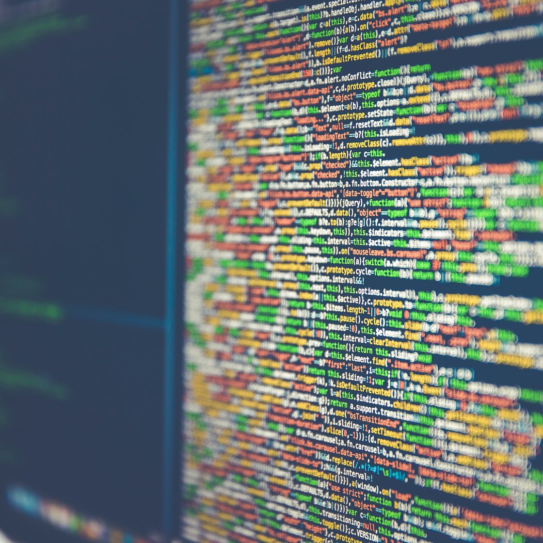 A computer screen showing code.